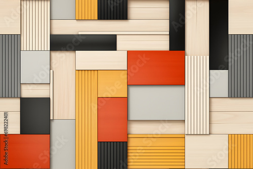 Wooden bauhaus modern cube ...