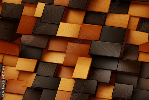 Wooden bauhaus modern cube ...