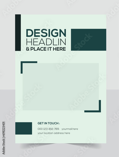 Minimal business Poster identity template