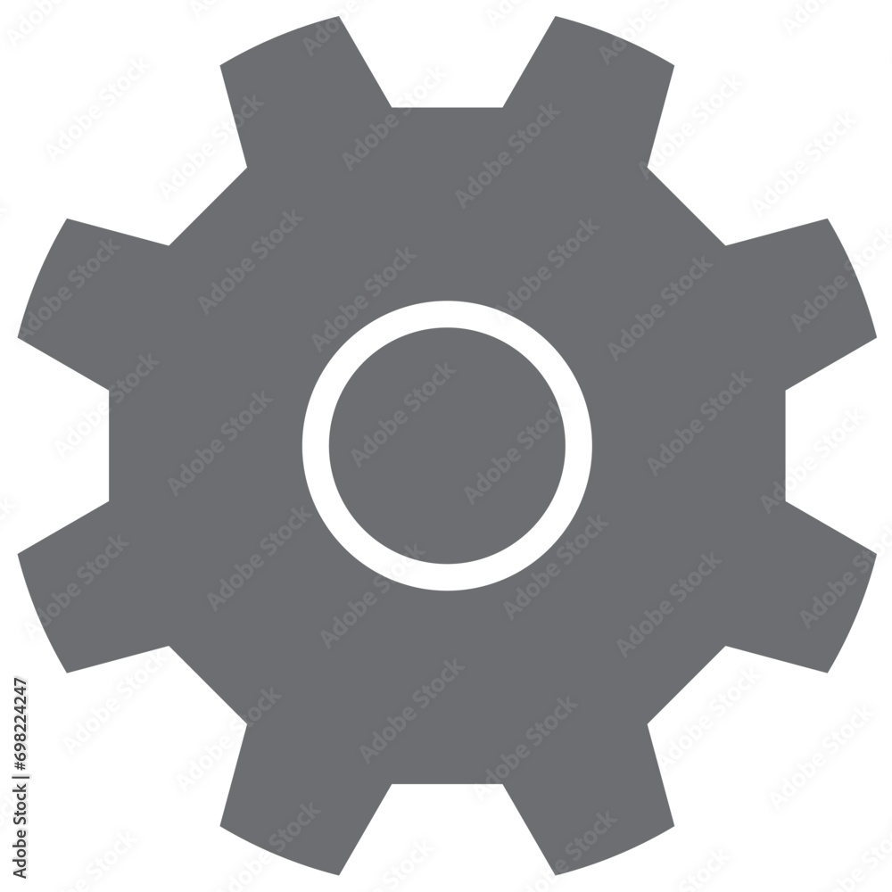 Dark grey-colored Setting Icon Dark grey-colored Setting Icon