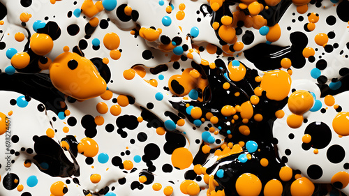 Colorful abstract oil paint...