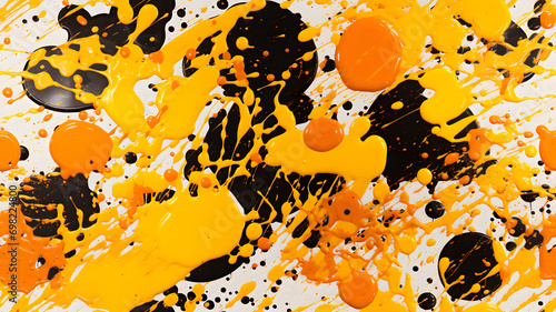 Colorful abstract oil paint...