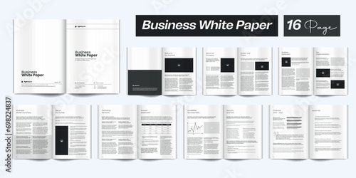 Corporate White Paper Template White Paper Layout White Paper Design