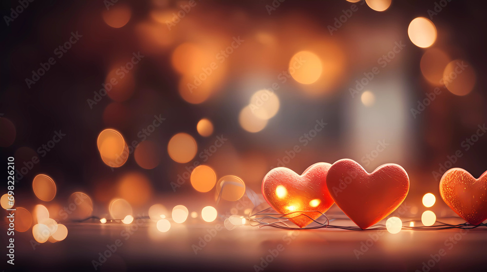A blurry image of a bunch of hearts on a dark background with lights in the background and a blurry image of a bunch of hearts on the wall A blurry image of a bunch of hearts on a dark background with lights in the background and a blurry image of a bunch of hearts on the wall