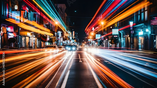 Abstract blurred colorful l...