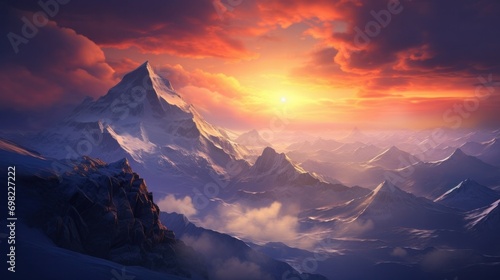 Sunrise on the mountain top © Chingiz