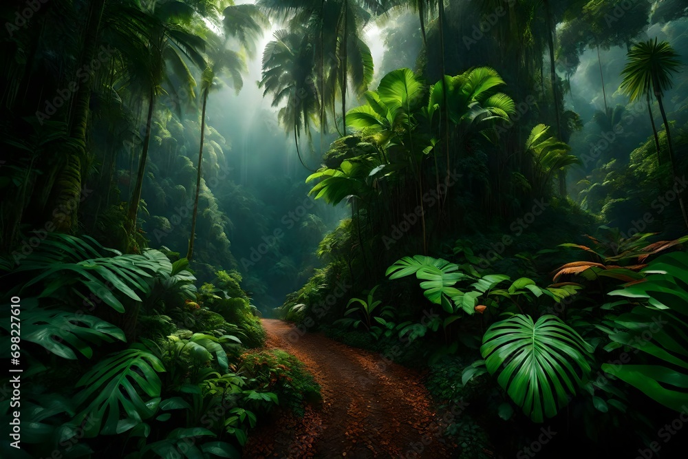 tropical forest in the jungle