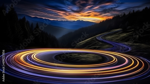 Abstract blurred colorful l...