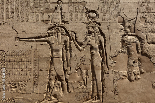 Photos Egypt Temple of Horus in Edfu on a sunny autumn day
