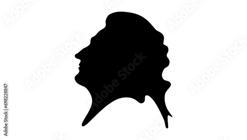 James Scarlett, black isolated silhouette