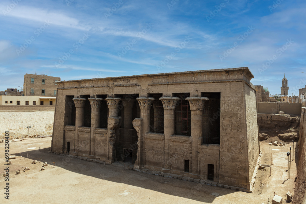 Egypt Abydos Temple of Seti I on an autumn sunny day