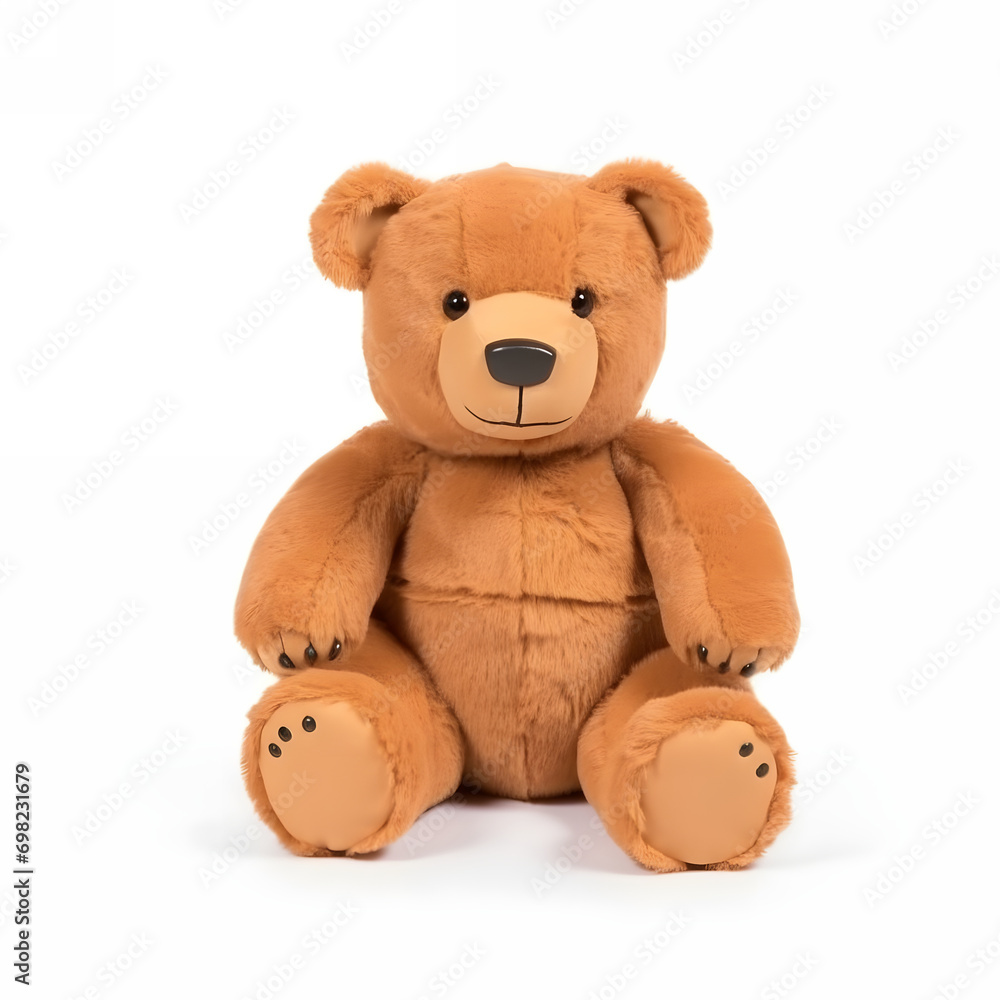 Fototapeta premium Cute teddy bear isolated on white background