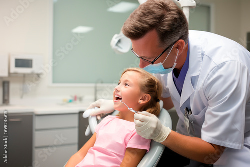 girl at the dentist