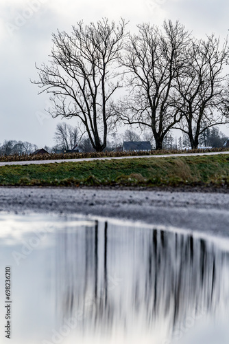 Eslov, Sweden A cloudy Swedish landscape in the region of Skane photo