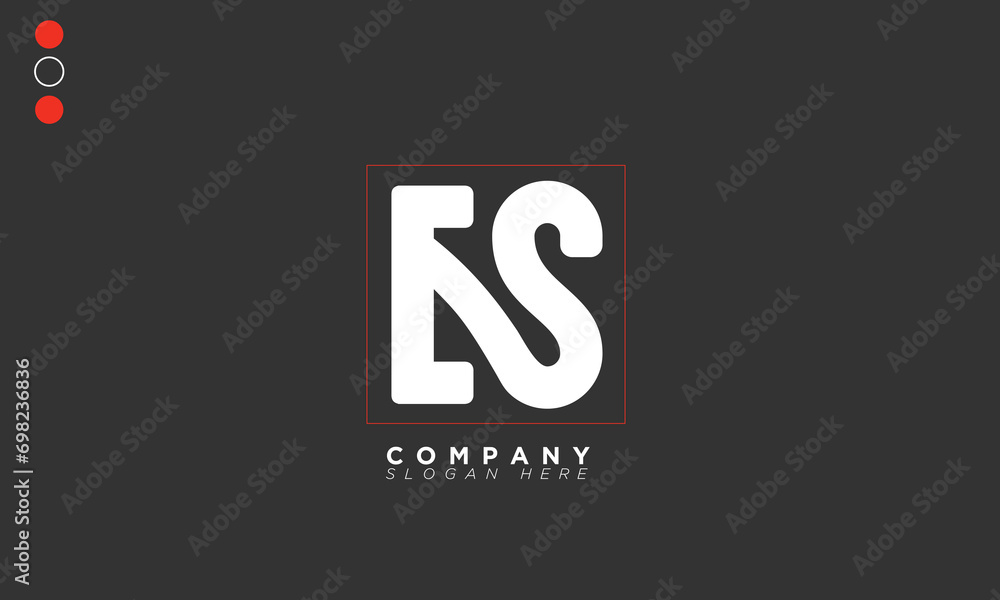 ES Alphabet letters Initials Monogram logo SE, E and S ES Alphabet letters Initials Monogram logo SE, E and S