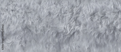 Long gray fur. Seamless bac...