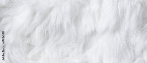 Long white fur. Seamless ba...