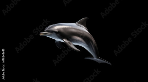 Vibrant image capturing dolphin in mid-air, showing its agility and grace. Perfect for aquatic and marine themes.
