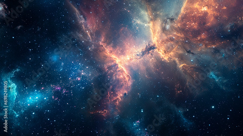 Celestial Wonders: Captivating Nebulae and Galaxies in the Vast Cosmos. Generative AI