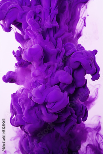 Purple Ink Cloud in Water