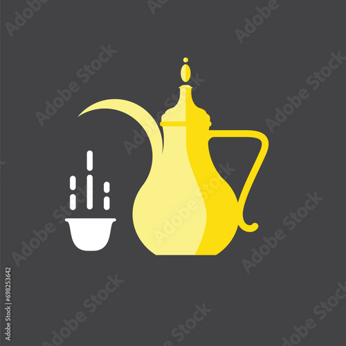 Traditional Arabian Tea and Tea Pot (ID: 698253642)
