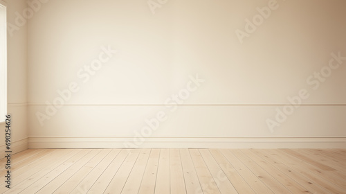 Minimalist empty room design and a comfortable, empty modern environment.