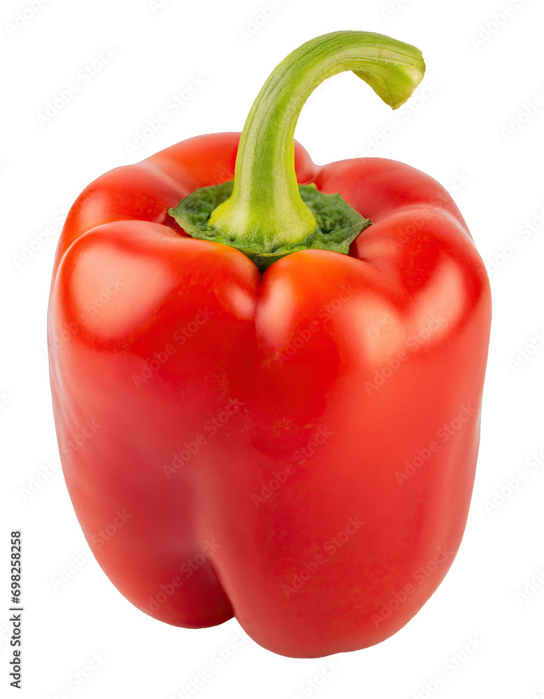 Delicious red pepper - isolated on transparent background Delicious red pepper - isolated on transparent background