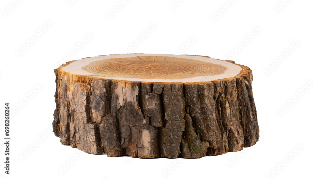 Obraz premium Tree stump - isolated on transparent background