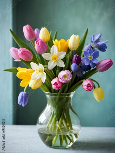 Wallpaper Mural Vase of Seasonal Flowers Torontodigital.ca