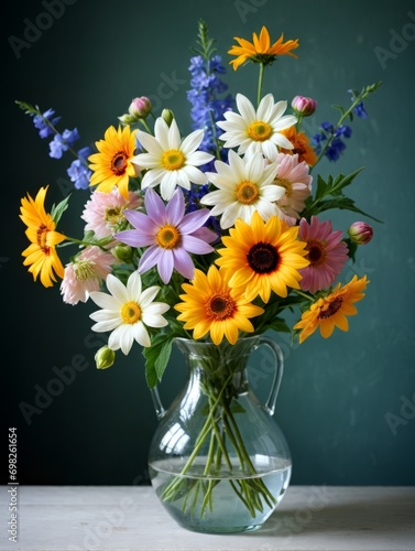 Wallpaper Mural Vase of Seasonal Flowers Torontodigital.ca