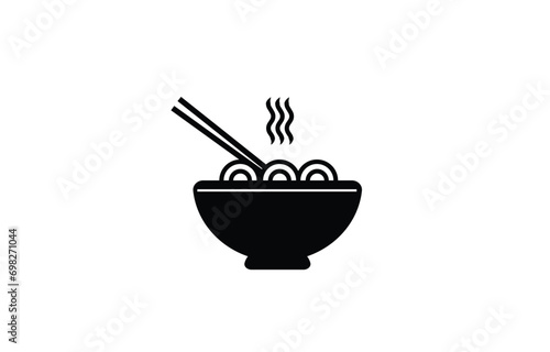 noodle, pasta, spaghetti icon illustration