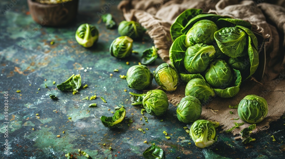 Delicious Brussel Sprouts Ready to Be Cooked Delicious Brussel Sprouts Ready to Be Cooked