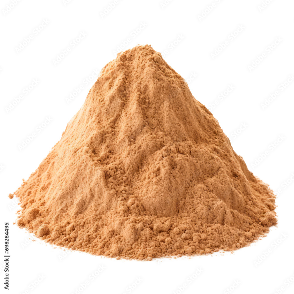 Sand pile isolated on transparent background. AI generated. PNG Sand pile isolated on transparent background. AI generated. PNG