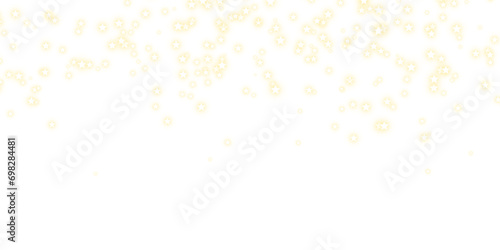 Star dust fall light effect. Vector isolate. Only star dust layer