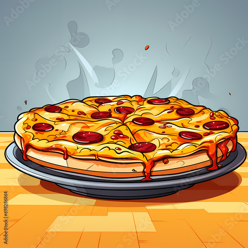Drawn pop art illustration ...
