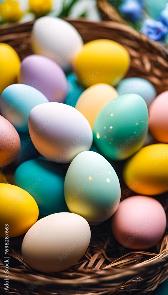 AI Generated illustration of a traditional Easter holiday design AI Generated illustration of a traditional Easter holiday design