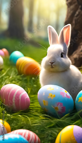 AI Generated illustration of a traditional Easter holiday design