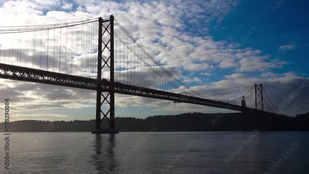 Lisbon bridge at sunset
Low angle of Lisbon bridge at sunset, 2023
Lisbon bridge at sunset
Low angle of Lisbon bridge at sunset, 2023