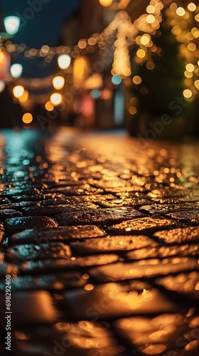 Rainy Night Street Bokeh