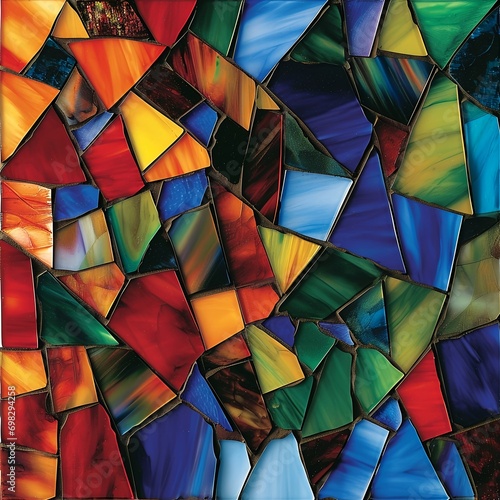 Artistic Harmony: Fusion of Shapes and Jewel Tones