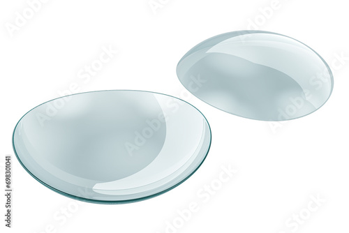 Contact Lenses, 3D rendering isolated on transparent background