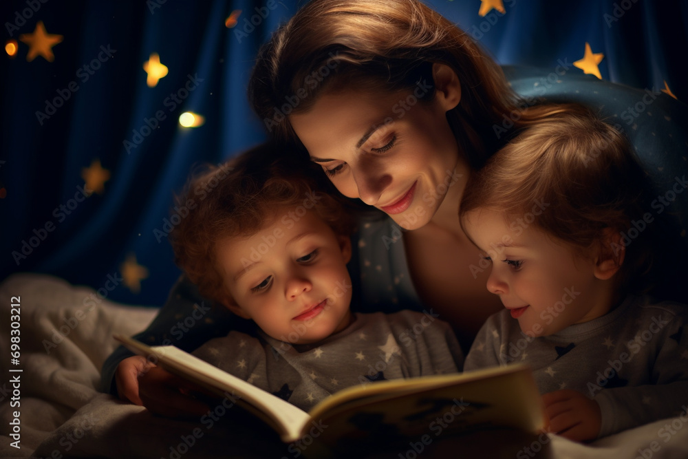 mother and child reading book mother and child reading book
