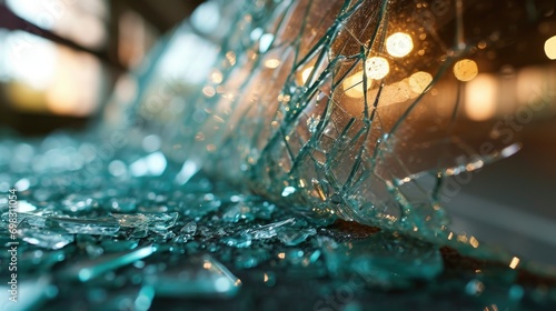 Broken crack glass window mirror wallpaper background