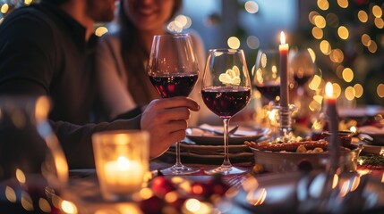 Romantic restaurant valentine day dinner wallpaper background
