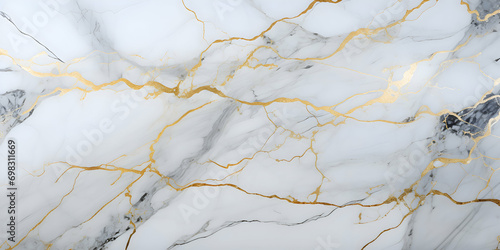 White Marble granite ivory with brown and gold texture. Background wall surface pattern graphic abstract light elegant gray floor ceramic counter texture stone slab smooth tile natural Generative Ai photo