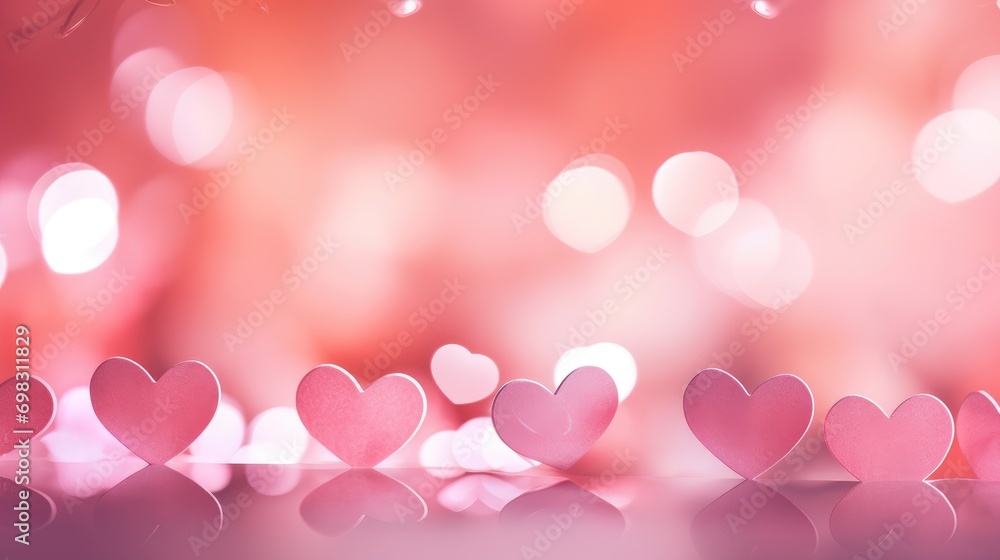 Valentine's day heart romantic love card wallpaper background