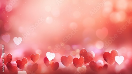 Valentine's day heart romantic love card wallpaper background