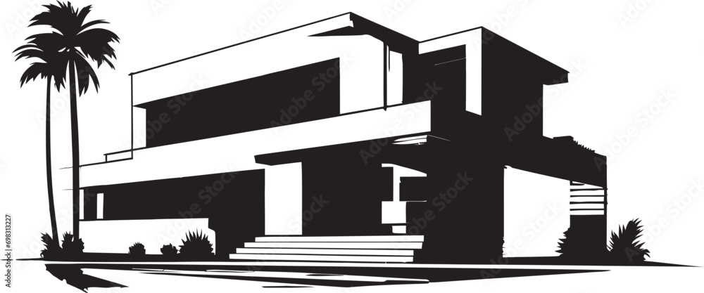 Villa Construction Design Emblematic Structure in Vector Logo Iconic Villa Framework Architectural Design in Vector Logo Villa Construction Design Emblematic Structure in Vector Logo Iconic Villa Framework Architectural Design in Vector Logo