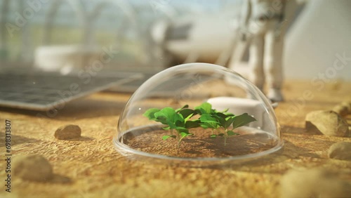 Plants Grow with Mars 4K stock video Mars - Planet,
Colony - Territory,
Futuristic,
