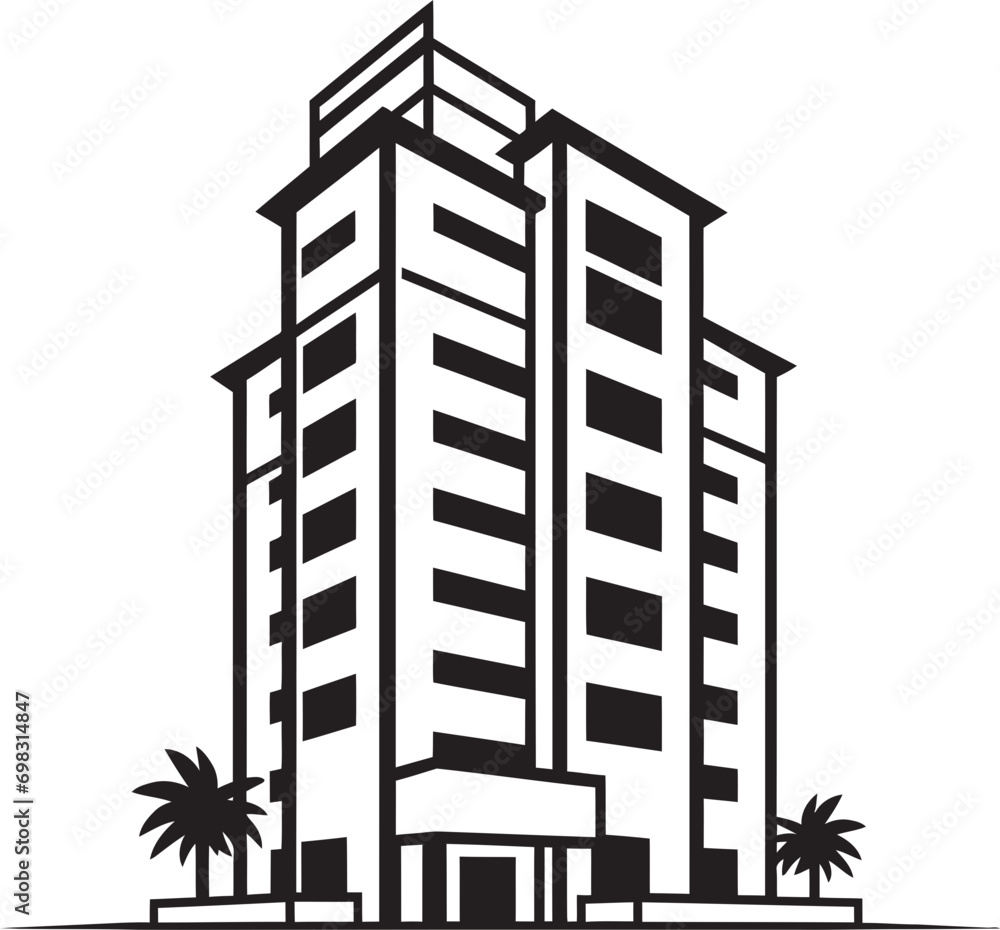 Urban Tapestry Multifloor Cityscape Vector Icon Cityscape Impression Multifloral Building in Vector Design Urban Tapestry Multifloor Cityscape Vector Icon Cityscape Impression Multifloral Building in Vector Design